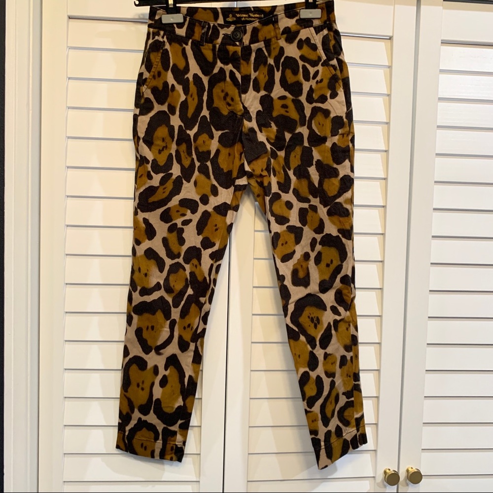 Vivienne Westwood Leopard Print Pants